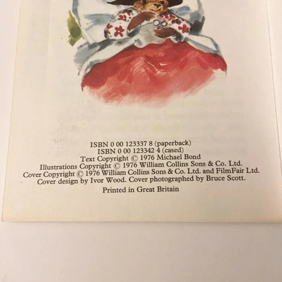 Vintage 1976 Paddingtons New Room Michael Bond Collins Colour Cubs Book - Picture 7 of 10